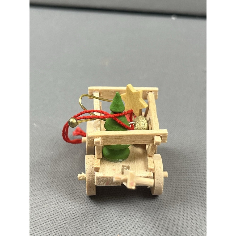 Holzkunst Christian Ulbricht Wooden Ornament Wagon Star Trumpet Christmas Tree - Picture 3 of 10